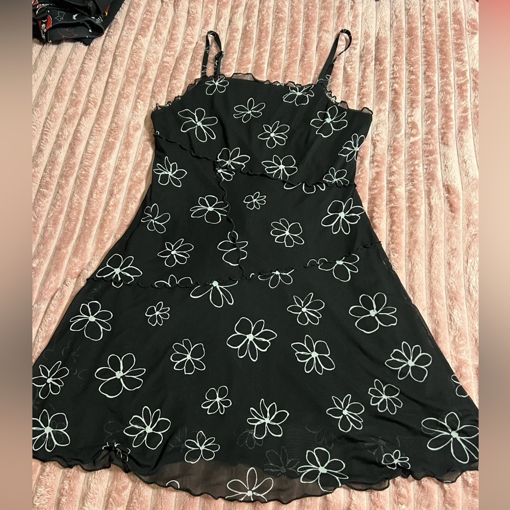 Wild Fable Black Floral Dress